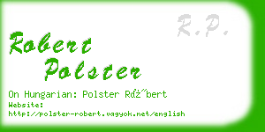 robert polster business card